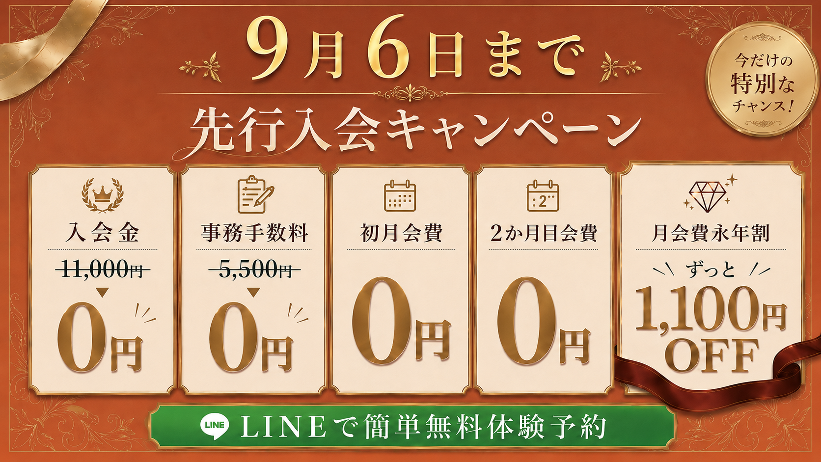 先行入会キャンペーン
